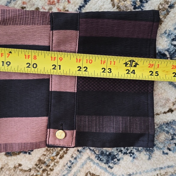 LIZ CLAIBORNE WOMENS CREWNECK PULLOVER PLUS SIZE PURPLE & BLACK TOP SIZE 3X - Picture 13 of 14